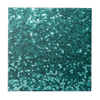 Chic-aquamariner Imitat-Glitzer