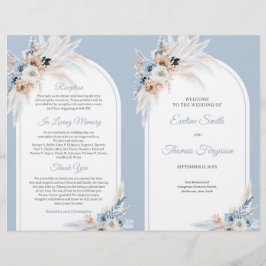 Chic Aquarell pastellblau und Elfenbein Rose Bogen