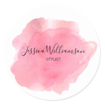 Chic Aquarell rosa Firmenname