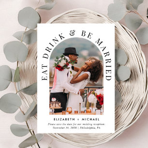 Chic Arch Foto Hochzeitsempfang Save The Date