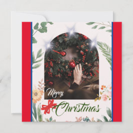 Chic arch Foto typografisch fröhliche Weihnachten