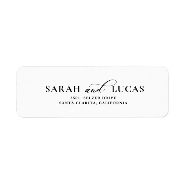 Chic Arch Moderne Elegante Rücksendeadresse (Vorne)