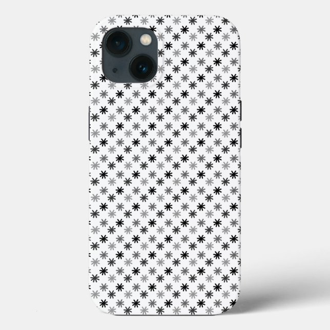Chic Asterisks - Klassisch - Weiß Hintergrund Case-Mate iPhone Hülle (Rückseite)