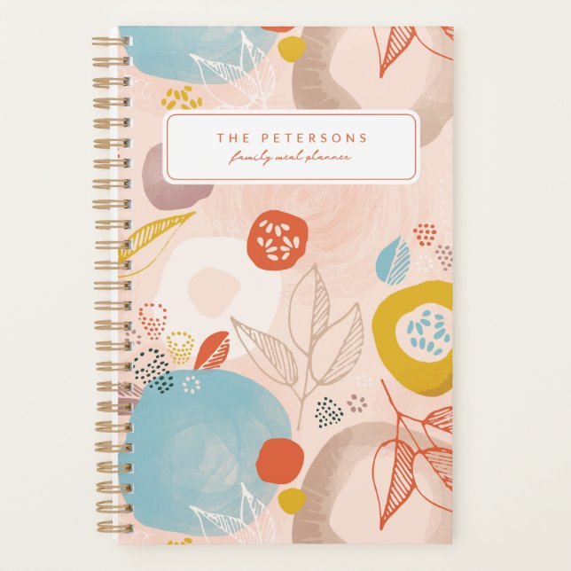 Chic Ästhetische Meetingplaner Notebook Planer (Vorderseite)