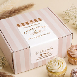 Chic Awing Baked With Love Rolling Pin Bakery Seal