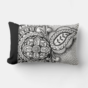 Chic Aztec Exotic Ethnic Tribal Ikat Batik Muster Lendenkissen