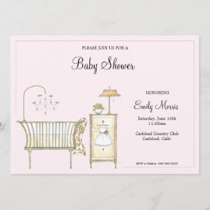 Chic Baby Room Einladung