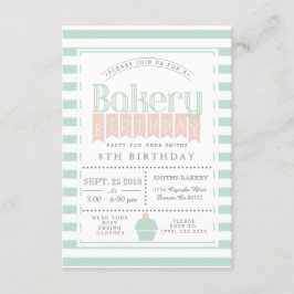 Chic Bakery Geburtstagsparty Einladung