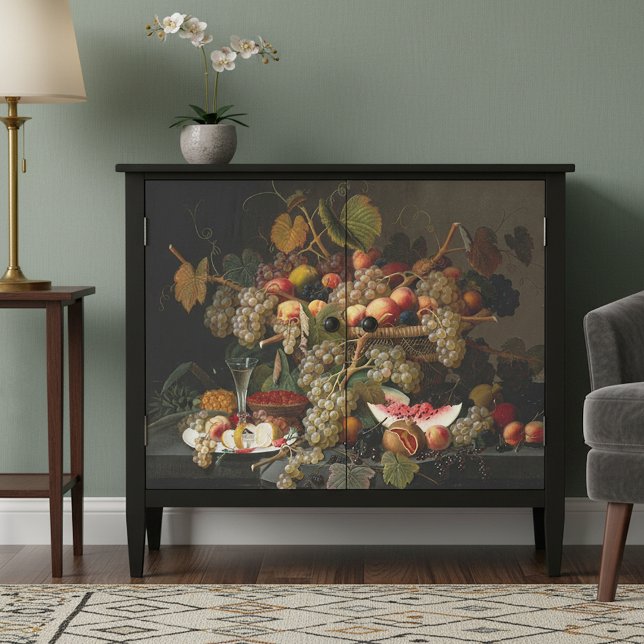 Chic Baroque Fruit Still Life Ölgemälde Seidenpapier (Von Creator hochgeladen)