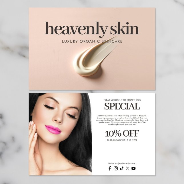 Chic Beauty Skin Care Wellness-Center Boutique Ros Flyer (Von Creator hochgeladen)