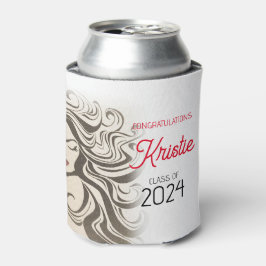 Chic Beige Hair Stylist Graduation Party Retro Dosenkühler