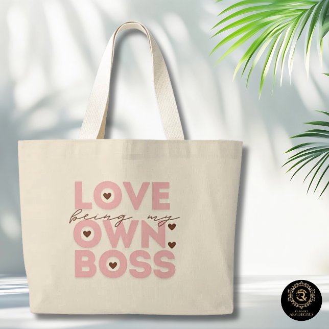 Chic Being My Own Boss Everyday Cotton Tote Bag Jumbo Stoffbeutel (Von Creator hochgeladen)