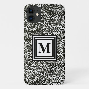 Chic Black and White Mit Monogramm Botanical Patte Case-Mate iPhone Hülle