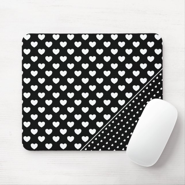 Chic Black and White Mousepad (Mit Mouse)