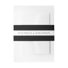 Chic Black and White Simple Wedding
