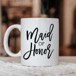 Chic Black Calligraphy Trauzeugin Zweifarbige Tasse<br><div class="desc">Diese schicke schwarze Kalligraphie Trauzeugin Tasse macht den perfekten Trauzeugin Vorschlag Geschenk. Gib diese Tasse deiner besten Freundin,  sie fragen,  ein Teil deines Brautparty zu sein.</div>