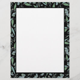 Chic Black Eukalyptus Greenery Recipe Binder Page