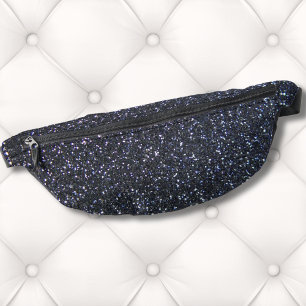 Chic Black Glitzer Sparkle Bauchtasche