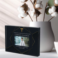 Chic Black Gold Medical School Abschluss