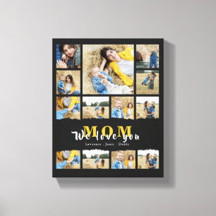 Chic Black Oma Mama Foto Collections Mütter Tag Leinwanddruck