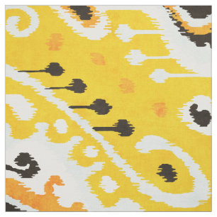 Chic Black-white ikat-Stammmuster Stoff