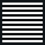 Chic Black & White Streifen Poster<br><div class="desc">Elegantes Schwarz-Weiß Streifen Muster. Personalisieren Sie es mit Ihrem Namen oder Monogramm-Initialen. Klicken Sie auf die Schaltfläche "Anpassen",  um weitere Anpassungsoptionen zu erhalten. Wählen Sie Schriftart Stil und Farbe.</div>
