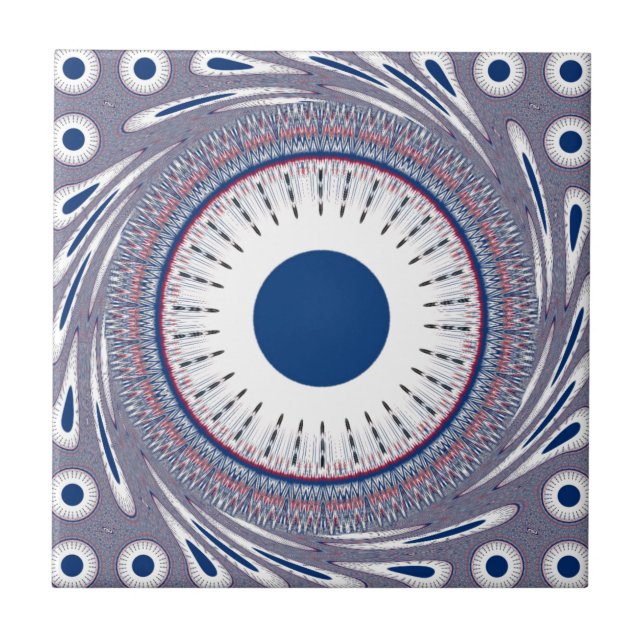 Chic blau fliese (Vorderseite)