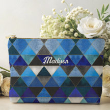 Chic blau türkis grau geometrisch