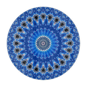 Chic Blaumuster Modern Stilvoll Dekorativ Trendig Schneidebrett