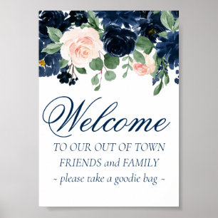 Chic Blooms Romantische Abenteuerreise von Stadt Poster