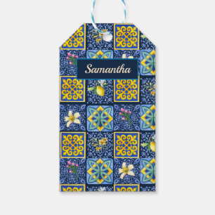 Chic Blue aquamarin sizilianische Zitrusfrüchte Mi Geschenkanhänger