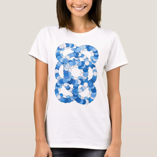 Chic Blue BLUE ICE Slogan Design T-Shirt (Vorderseite)