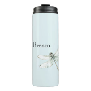 Chic Blue Dragonfly Dream Thermosbecher
