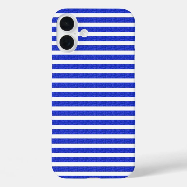 Chic Blue Geometric Phone Case (Rückseite)