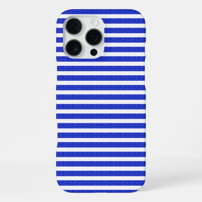 Chic Blue Geometric Popcorn Anime iPhone Hülle (Rückseite)