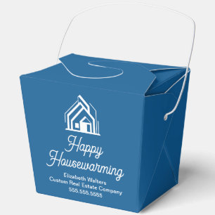 Chic Blue Immobilienunternehmen Benutzerdefinierte Geschenkschachtel