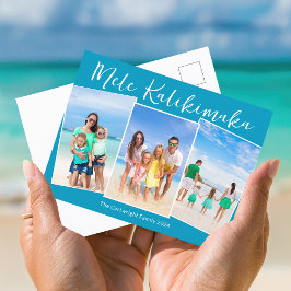 Chic Blue Mele Kalikimaka 3 Foto Weihnachten