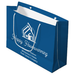 Chic Blue Realty Company Individueller Makler Große Geschenktüte