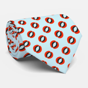 Chic Blue Red Black Pattern Krawatte