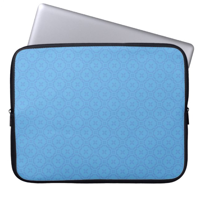 Chic Blue Welsh TapestPattern Laptopschutzhülle (Vorderseite)