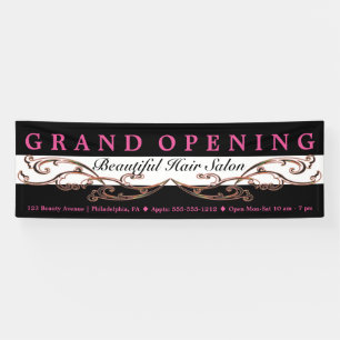 Chic Blüh Beauty Salon Boutique Grand Opening Banner