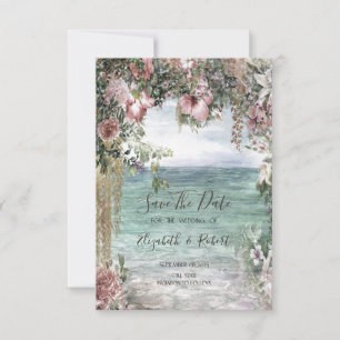 Chic Blume Ozean Save the Date