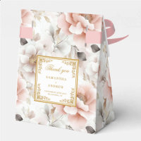 Chic Blush Ivory Gold Wedding Danke Box