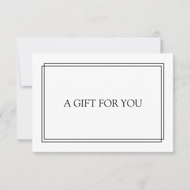Chic Blush Navy Black Gift Certificate (Vorderseite)
