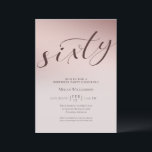 Chic Blush Pink 60 Überraschung Geburtstag Einladung<br><div class="desc">Chic Blush 60 Geburtstag Einladung Ihre Gäste werden wissen,  dass dies ein lustiges Party,  wenn Sie nur diese schicke Einladung!</div>