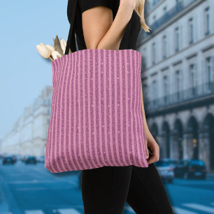 Chic Blush Rosa Glitter Style Vertikale Streifen