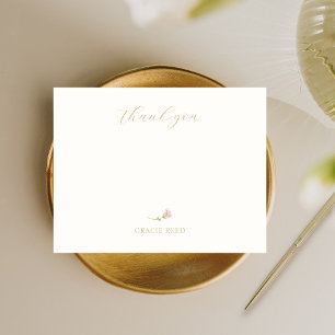 Chic Blush Rose Hochzeit handschriftlich Danke