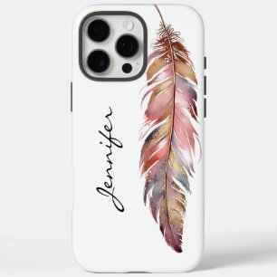Chic Bohemisch Native American Feather iPhone 16 Pro Max Hülle