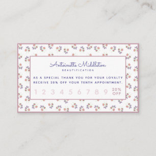 Chic Boho Custom Pink Lavender Floral Treuekarte