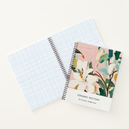 Chic Boho farbenfroh rosa Aquamarin grün gestriche Notizbuch